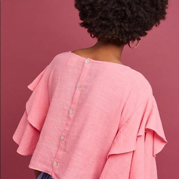 Anthropologie Lilka Pink Blouse - Picture 2 of 4